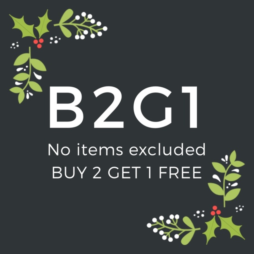 Buy 2, Get 1 Free! No items in closet excluded.